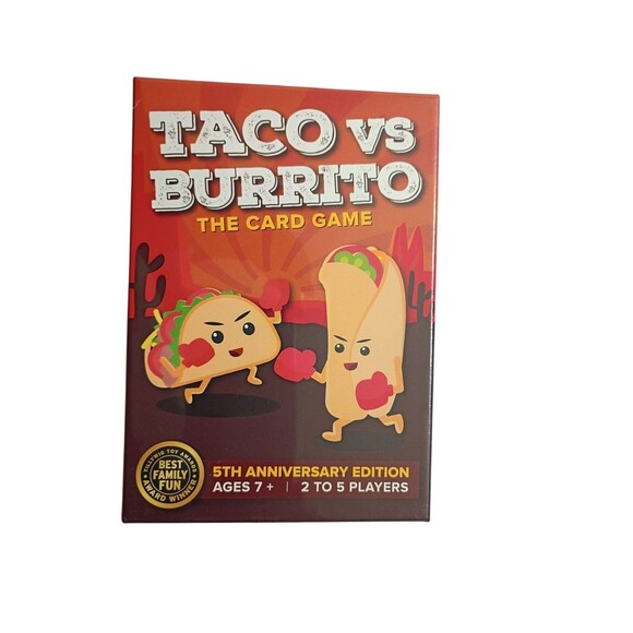 Taco vs Burrito The Card Game 5th Anniversary Edition Family Fun New Sealed - Picture 2 of 3